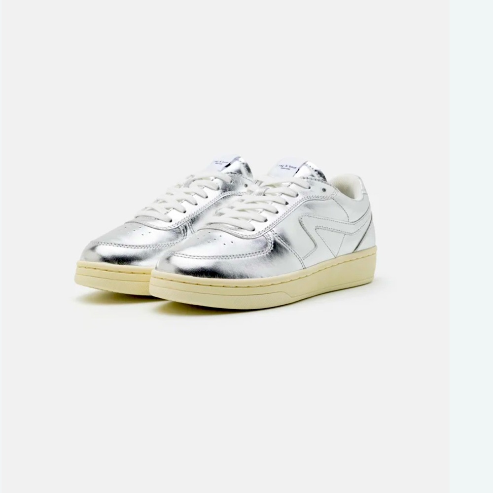 Rag & Bone Retro Metallic Low-Top Sneakers size 38.5
